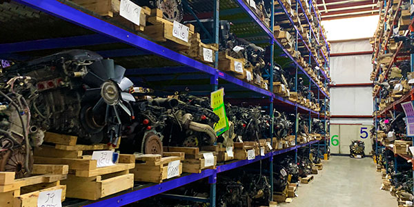 Auto parts being stored in our temperature-controlled warehouse