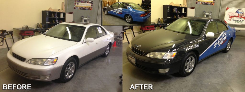 Lexus Before and after Wrap